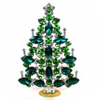 Beautiful Xmas Tree Decoration 21cm Navettes ~ Green Emerald*