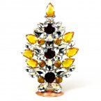 2024 Huge Xmas Tree Decoration 21cm ~ Extra Red Topaz Clear*