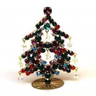 Decoration Xmas Tree with Dangling Rondelles ~ Multicolor 1*