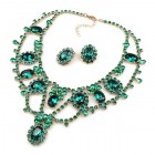 Fragrance Set Forest Green ~ Necklace and Earrings