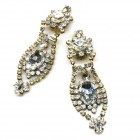 Moonglow Earrings Clips ~ Clear Crystal*