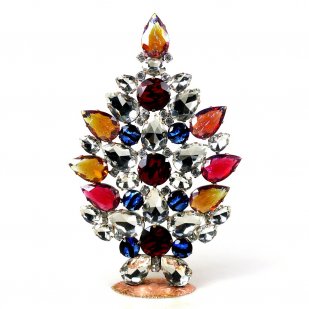 2024 Huge Xmas Tree Decoration 21cm ~ Extra Red Fuchsia Blue*