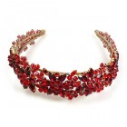 Forget-Me-Not Headband Tiara ~ Red