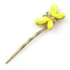 Hairpin Small with Butterfly ~ Neon Yellow