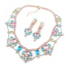 Roxanne Lite Set with Earrings ~ Multicolor with Pink