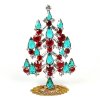 Xmas Tree Standing Decoration #05 Clear Red Emerald