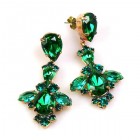Savannah Earrings Pierced ~ Emerald