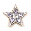 Christmas Star Brooch or Pendant ~ Bigger Violet Clear*