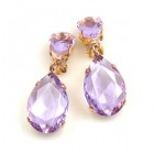 Pears Earrings Clips ~ Violet