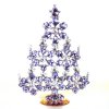 28 cm Xmas Flowers Tree Decoration ~ Violet Clear*
