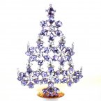 28 cm Xmas Flowers Tree Decoration ~ Violet Clear*