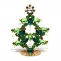 Standing Xmas Tree Decoration with Beads 10cm ~ #06*