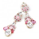 Parisienne Bloom Earrings Pierced ~ Sweet Pink