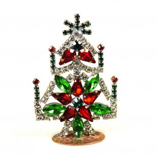 One Flower Tree Standing 8cm ~ Red Green*