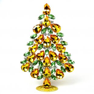Xmas Teardrops Tree Decoration 20cm ~ Topaz Green*