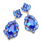 Sonatine Earrrings for Pierced Ears ~ Sapphire Blue