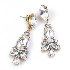 Sophia Earrings Pierced ~ Clear Crystal
