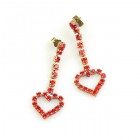 Red Hearts #2 ~ Pierced Earrings