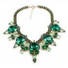 Taj Mahal Necklace ~ Emerald with Green