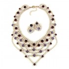 Affection Set ~ Opaque White with Purple and Amethyst