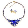 Artemis Set ~ Blue with Clear Crystal