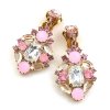 Fatal Touch Earrings Clips-on ~ Pink