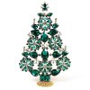 2021 Xmas Tree Stand-up Decoration 22cm ~ Emerald Clear