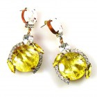 Grace Earrings Pierced ~ Extra Yellow with White*