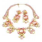 Iris Grande Necklace Set ~ Pink Yellow