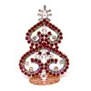 Hearts Standing Xmas Tree 10cm ~ Red Multicolor*