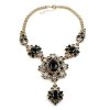 Aztec Sun Necklace ~ Black Diamond