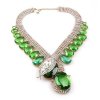 Extra Big Paradise Lost Necklace ~ Crystal with Green