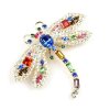 Dragonfly Multicolor ~ Gold Plated Dragonfly Multicolor ~ Gold Plated