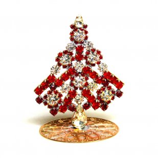 Xmas Tree Standing Decoration #07 ~ Red Clear *