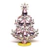 Noble Xmas Tree Decoration 16cm ~ Pink Clear*