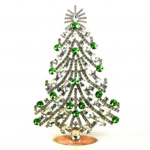 2023 Xmas Tree Decoration 20cm Ovals ~ Green Clear*
