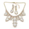 Laura Necklace Set ~ Clear Crystal
