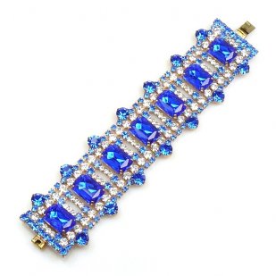 Crystaline Bracelet ~ Medium ~ Crystal Blue Sapphire