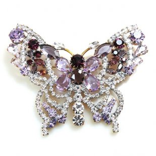 Grand Butterfly ~ Clear Violet Purple ~ Extra Big