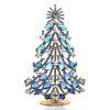 2022 Xmas Tree Decoration 20cm Ovals ~ Sapphire Blue Clear*