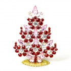 Xmas Tree Standing Decoration #04 ~ Pink Red Clear*