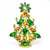 Festive Xmas Standing Tree 17cm ~ Topaz Green Yellow*