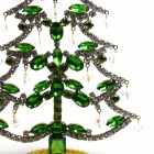 18cm Xmas Tree with Dangling Rondelles ~ Green Clear*