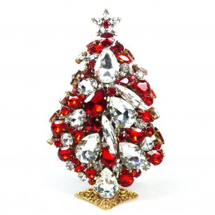 3 Dimensional Large Xmas Tree Decoration ~ Red Clear