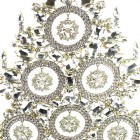13 Inches Giant Xmas Tree with Snowflakes ~ Clear Crystal