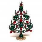 Seven Teardrops Standing Tree ~ Emerald with Red*