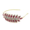 Navette Headband Tiara ~ Fuchsia&Crystal
