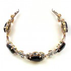 Sonatine Headband Tiara ~ Clear Crystal with Black