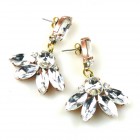 Dione Earrings Pierced ~ Clear Crystal*