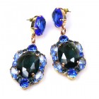 Ballade Earrings Pierced ~ Saphire with Montana Blue